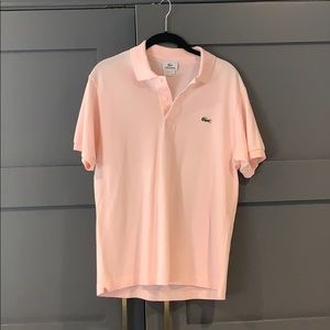 Gently used Men’s Lt Pink Polo Lacoste sz 4